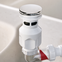 Basin Drain Pipe Kit with Telescopic Hose for Sinks and Laundry Tubs