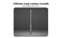 Hardened Steel Body 4-Cutter Concrete Drill Bit Heavy Duty Cross Head Hammer Drill Bit Optimized Flute Design for DIY Enthusiasts, Brickwork