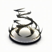 Tabletop Wind-Effect Base Translucent Display Base with USB Cable Illuminated Display Stand with USB Cable Stable for Collectors