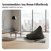 Removable and launderable Cover Triangular Lounger Chair sit or Recline Lazy Sofa Easy to Clean Living Room Seating Ergonomic Support for Teenagers, Book Lovers, Bedroom, Apartment, study corner, Home Office