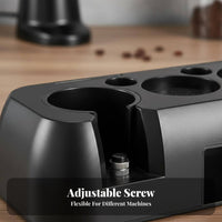 Multi-Functional Storage Coffee Tamping Station Anti-Slip Base Espresso Tamping Station Universal Fit for Baristas, Cafe