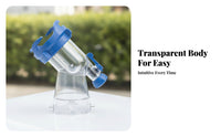 Angled Tube Clear Sewer Elbow Heavy-Duty Resin RV Waste Elbow Leak-Proof Plumbing Part Built-in Gasket