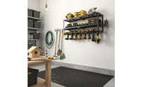 Three Tier Tool Holder Metal Storage Rack Powder Coated for Workshop