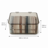 Large Storage Containers, Clear POLYSTYRENE Flip Top Pantry Organiser, Completely New Material for Dry Goods, Food Storage Box