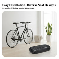 Bike Rear Seat with Backrest Thick Padding Bike Passenger Seat with Backrest Comfortable for Children, Kids
