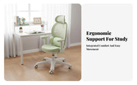 Adjustable Height Student Seat Ergonomic Design Desk Chair secureable casters children's Furniture for Students, Teenagers, Parents, Study Room, Home, School, Bedroom