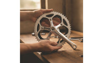 Single Chainring Crankset Square-Taper Crankset with Guard Loop 53T Chainring for Cyclists
