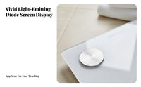 Digital Home Scale High Precision Sensors Electronic Weight Scale Reinforced Glass Surface Electronic Weighing Machine for Families, Athletes, Home