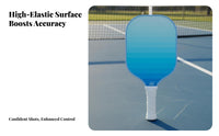 Pickleball Paddle Long-Lasting Fiberglass Pickleball Racket Mesh Structure Center Paddle Large Sweet Area Ergonomic Grip
