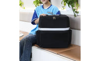 Food Delivery Backpack with Side Pockets Reflective Delivery Backpack with Frame Heavy-Duty for Couriers