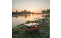 Multi-Purpose Portable Water Carrier with Wheels 22L Folding Water Container Collapsible Rolling Storage Bin for Car Washing, Fishing, Camping, Outdoor