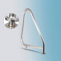 Rust-Resistant Stainless Steel Pool Handrail Polished Pool Handrail Heavy Duty Rustproof for Homeowners, Hotel Owners, Backyard, Water Park
