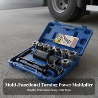 Labor Saving Lug Wrench Set Heavy Duty Tire Wrench Kit Easy to Use Truck Tire Removal Tool for Mechanics, Roadside Repair, Garage