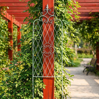 Iron Garden Arch Trellis 160x60cm Clematis Rose Training Fence