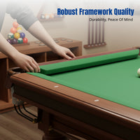 Billiard Table Rail Set, Wood Frame, Steel Bank Padding, Snooker Accessory
