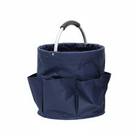 Textile Tool Tote Multiple Pockets Foldable Tool Carrier Large Capacity Foldable Supply Tote for Electricians, Gardeners, Job Site, Car Trunk