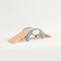 Educational Climbing Arch with Boards Solid Wood Wooden Arch Climber Child-Safe Toddler Climbing Structure Smooth for Toddlers, Parents, Nursery