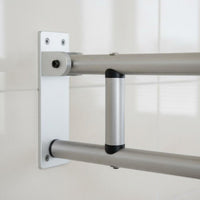 Aluminum Alloy Flip up Toilet Grab Bar Space Saving Foldable Toilet Grab Bar Non-Slip Grip for Post-Surgery Patients Women