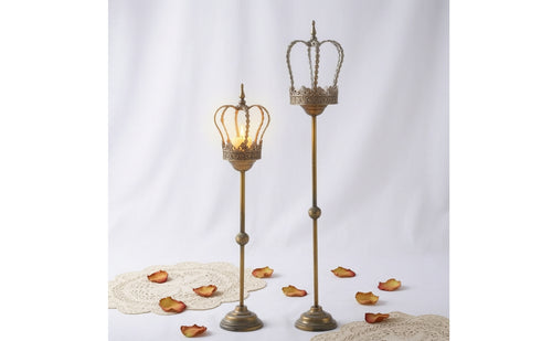 Candle Holder with Crown Top