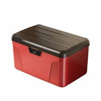 Large Capacity Tool Organizer with Compartments Removable Parts Organizers Stackable Tool Chest Sturdy Construction Storage Box with Combination Lock High Load-Bearing for DIY Enthusiasts, Handymen, Car Trunk, Garage