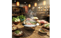 Mini Hot Pot Bowl Thickened Bottom Individual Hot Pot Foldable Handles Cookware for Restaurant, Home