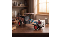Alloy Hand Vehicle Model Simulation Ornament Toy Weathered Vehicle with Trailer Interactive for Collectors, Farmhouse Decor