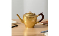 Decorative Teapot Engraved Brass Teapot Vintage-Style Decorative Piece for Decorators