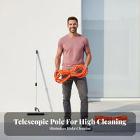 Photovoltaic Module Cleaning Kit Versatile Telescopic Cleaning Brush Non-Scratch Filament S Water Fed Pole Brush for RV Owners, Glass Panes