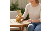 Great Gift Shiny Rabbit Ornament Creative Design Golden Rabbit Figurine Gold Bunny Statue for Desktop, Tabletop, Garden