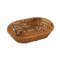 Imitation Rattan Basket Openwork Plastic Woven Basket Long-Lasting Non for Hosts, Buffet, Kitchen
