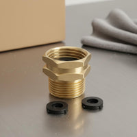 14 Pieces Brass Garden Hose Adapter Leak-Proof Brass Hose Connector Set Leakproof 3/4 Inch Thread Adapter Kit Rustproof for Gardeners, RV Owners, Gardening, Pressure Washer
