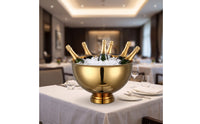 Champagne Bucket with Pedestal Rustproof Champagne Bucket Heavy Duty Beverage Tub with Base for Caterers, Wedding Reception, Parties
