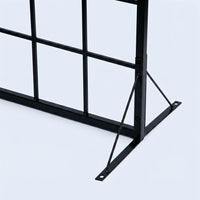 2 Pack Extra Large Iron Garden Trellis for Climbing Plants, 171-200cm, 70cm Wide Matte Black Plant Support, Country Style