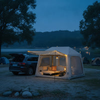 Inflatable Car-Tail Tent Rain-Resistant Inflatable SUV Tent Quick-Setup Shelter for Campers, Tailgating, Wilderness Trekking