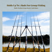 Retractable aluminum fishing rod holder for outdoor support