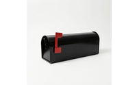 Metal Mailbox with Red Flag Outdoor Mailbox with Flag Weatherproof Postbox Rust-Resistant for Homeowners, Front Yard, Entryway, Garden Path