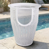 Pool Basket with Handhold Perforated Pool Pump Basket Tapered Plastic for Swimming Pools