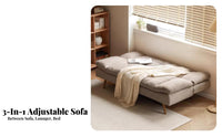 Multifunctional Folding Sofa Bed Space-Saving Design Living Room Furniture Modern design transformable Seating Removable and cleanable Cover for Apartment Dwellers, Students, Homeowners, Bedroom, Home Office, Lounge