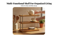 2-Tier Organizer Multi-Purpose Desktop Shelf Multipurpose for Kitchen, Students