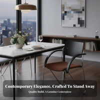 Upholstered Seat Bauhaus Aesthetic Armchair Thickly Padded Dining Chair Vintage Inspired Home Seating Ergonomic Design for Homeowners, Interior Decorators, Families, Living Room, Bedroom, Office, Kitchen