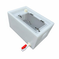 Water-Tight Aquatic Transport Container Large Capacity Live Aquatic Box for Aquaculture Workers, Hatchery, Trunk