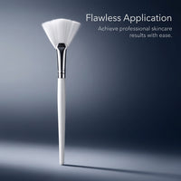 Face Brush with Long Handle, Soft Facial for Skincare Routine, Washable Shaped Cosmetic for DIY Treatment