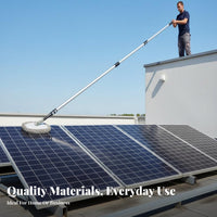 Photovoltaic Panel Cleaning Brush Ladder Telescopic Cleaning Brush Versatile Extendable Pole Duster for Homeowners, Adults, Walls, Glass Panes
