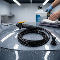 Pressure Sprayer with Hose Compact Handheld Spray Spraying Apparatus One-Handed Handheld Pressure Washer Nozzle for Car Cleaners, Film Installation