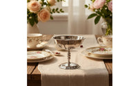 Stemmed Stainless Steel Dessert Bowl Polished Dessert Cup with Pedestal Shatterproof Footed Bowl Metal for Dinner Parties, Cafes