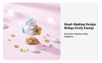 Cute Pig Bobblehead Sturdy Shaking Head Pig Doll Resin Piggy Figure for Children, Collectors, Home Decor, Office, Bedroom