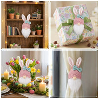 Bee Gnome Curtain Holder Festive Decor Faceless Gnome Curtain Buckle Creative Design Bumblebee Soft Tie-Back for Window Display, Living Room, Bedroom