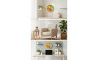 Lemon Wall Clock Bright Fruit Wall Clock Decorative Playful for Students, Kitchen, Dorm Room