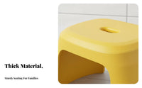 Non-Slip Feet Stackable Utility Seat Rounded Corners Step Stool Heavy-Duty Household Furniture Thickened Construction for Children, Adults, Family, Bathroom, Entryway, Living Room, Kitchen