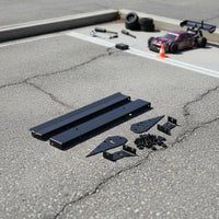 Long-Lasting 1/10 Scale Drift Spoiler High Strength Double Deck Rear Spoiler Wear-Resistant for Drifting, on-Road, Racing